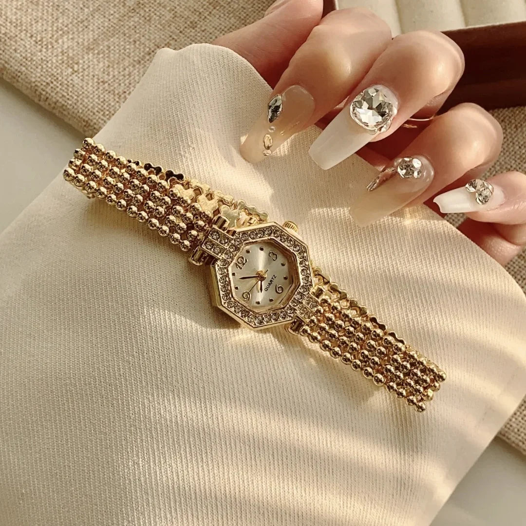 Women Watches Top Brand Luxury Wristwatches Ladies Fashion Gold  Bracelet Watch Female Elegant Clock Women montre femme