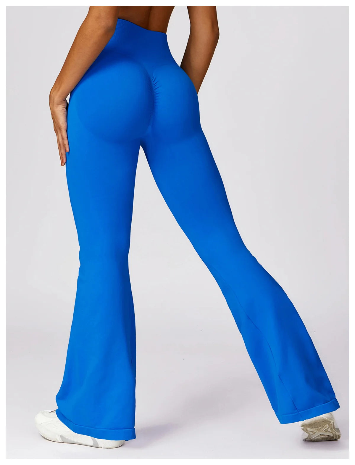 Seamless Flared Leggings Scrunch Sports Leggings Women Gym Yoga Flared Pants