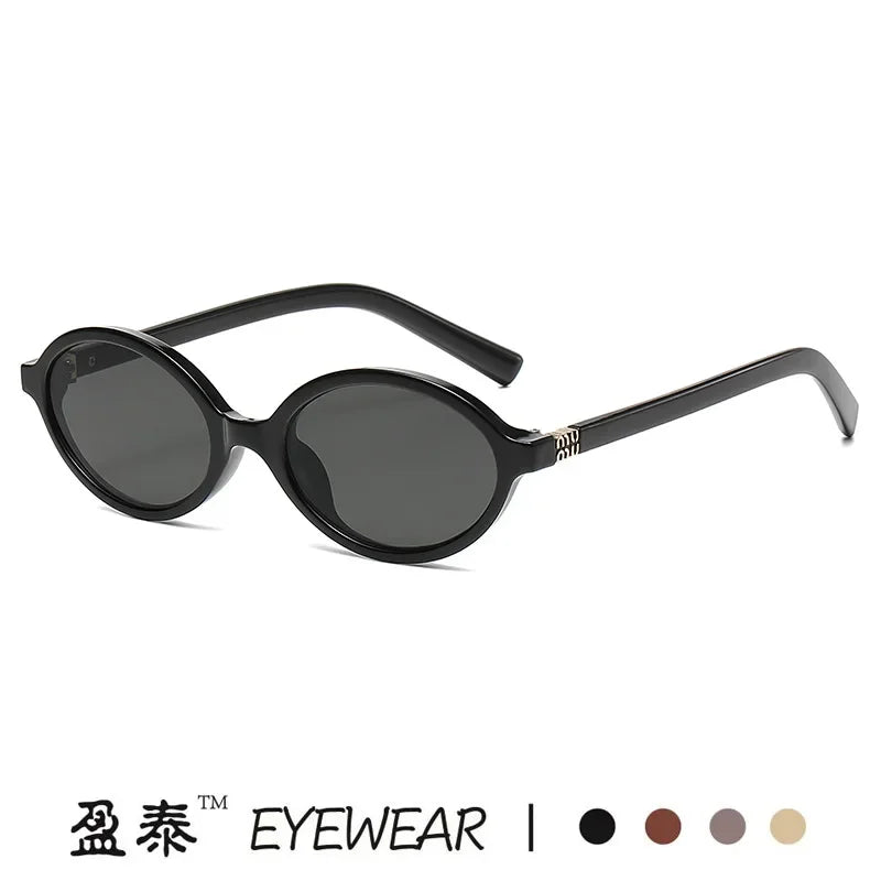 Designer UV400 Sunglasses Women Men New Trendy Oval Sun Glasses Ladies Vintage Small Round Gafas De Sol