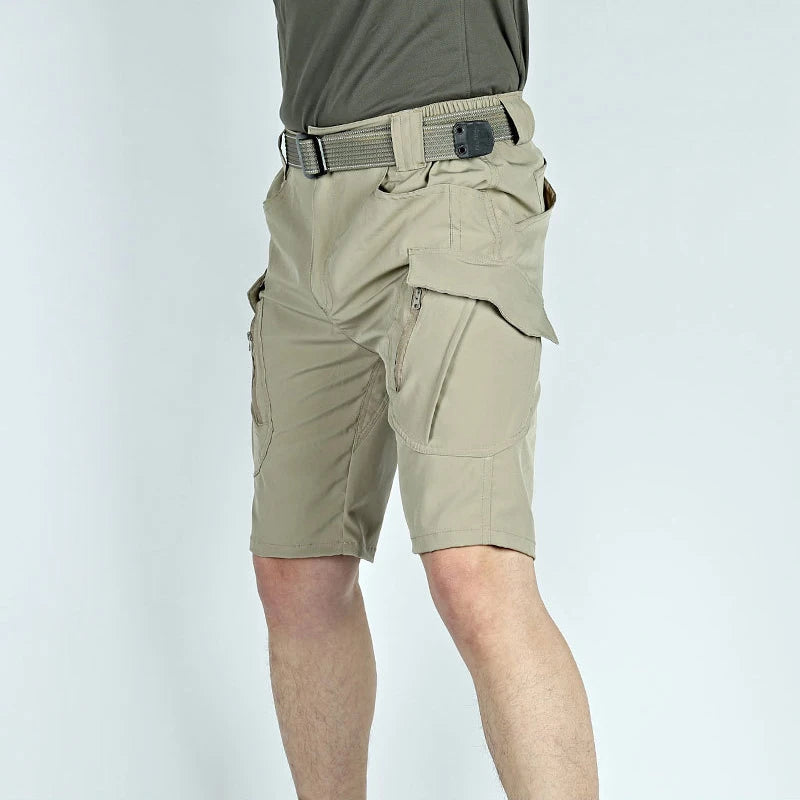 Men Cargo Shorts Quick Dry Tactical Short Pants Multi-Pocket Shorts Men's