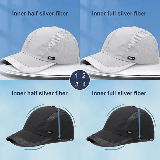 Unisex Anti Radiation Cap Half/Full Silver Fiber Electromagnetic Wave Rfid Shielding Hat Machine Room Computer  EMF Protect Hat