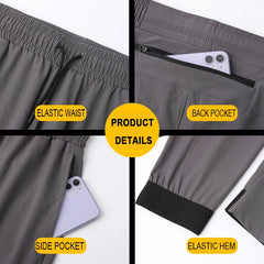 Elastic Men Sports Pants Running Trousers Workout Jogging Pants Gym Sport Joggers