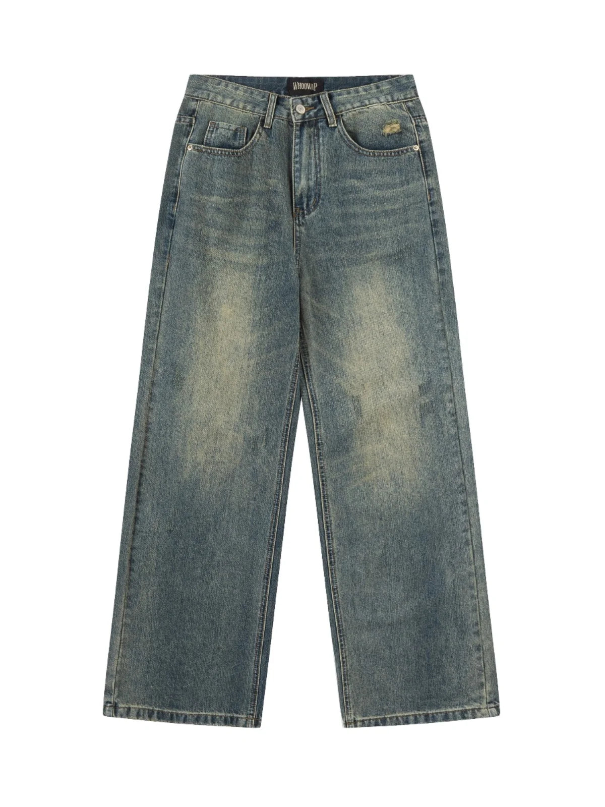 cut vintage bootcut straight leg wide leg jeans, unisex cleanfit streetwear