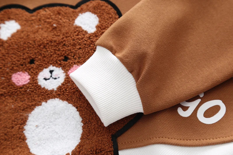 New Autumn Children Kids Boys Girls Clothes Cotton Animal Hoodies Pants 2Pcs/sets Infant Toddler Casual Tracksuit 1 2 3 4 5 Ages