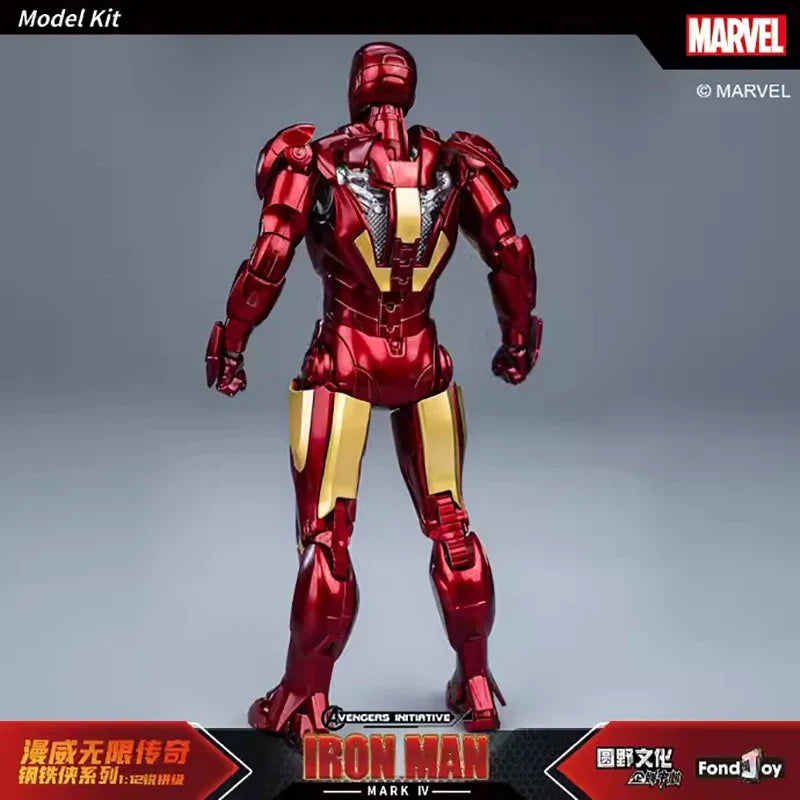 NEW Original Fondjoy Anime Figure Iron Man MK4 Model Kit 1/12 Infinity Saga Ironman Mark 4 Assembly ABS Joint Movable Kid Toys