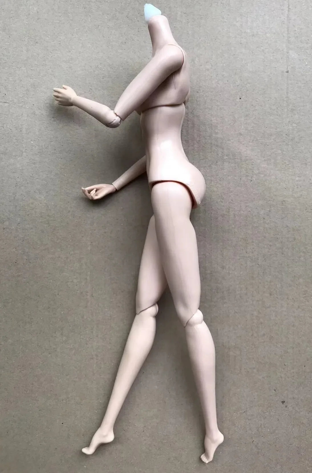 MENGF New Doll Heads Pink Beige Japan White Super White Blue Green Skin Doll Parts DIY Dressing Doll Body Figures Yoga Doll Body