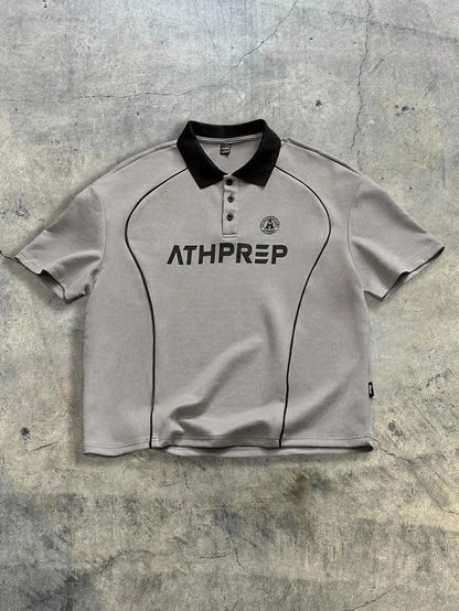 The new men's short-sleeved POLO shirt for summer 2025 is casual fashionable and soft with 3D letter pattern printing