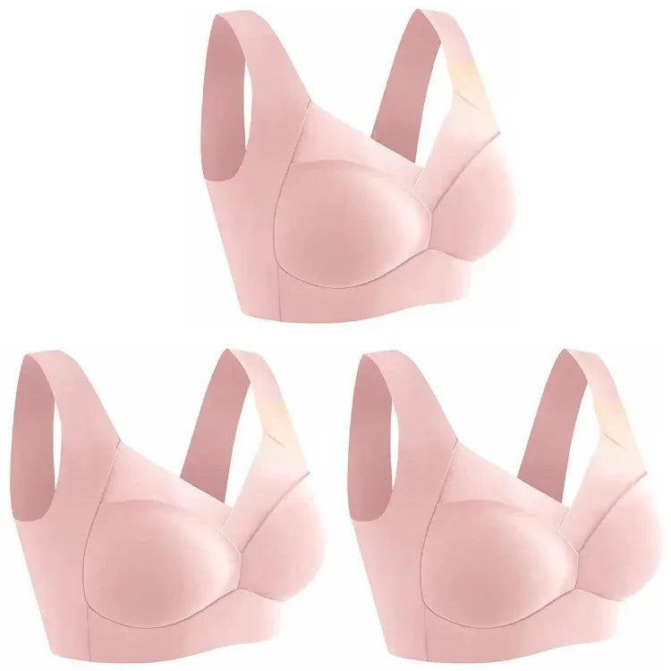 Ice Silk Seamless Sport Bra Gather Prevent Sagging Underwear No Steel Ring