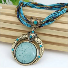 Retro Bohemian Ethnic Style Necklace Fashionable Men's and Women's Festival Party