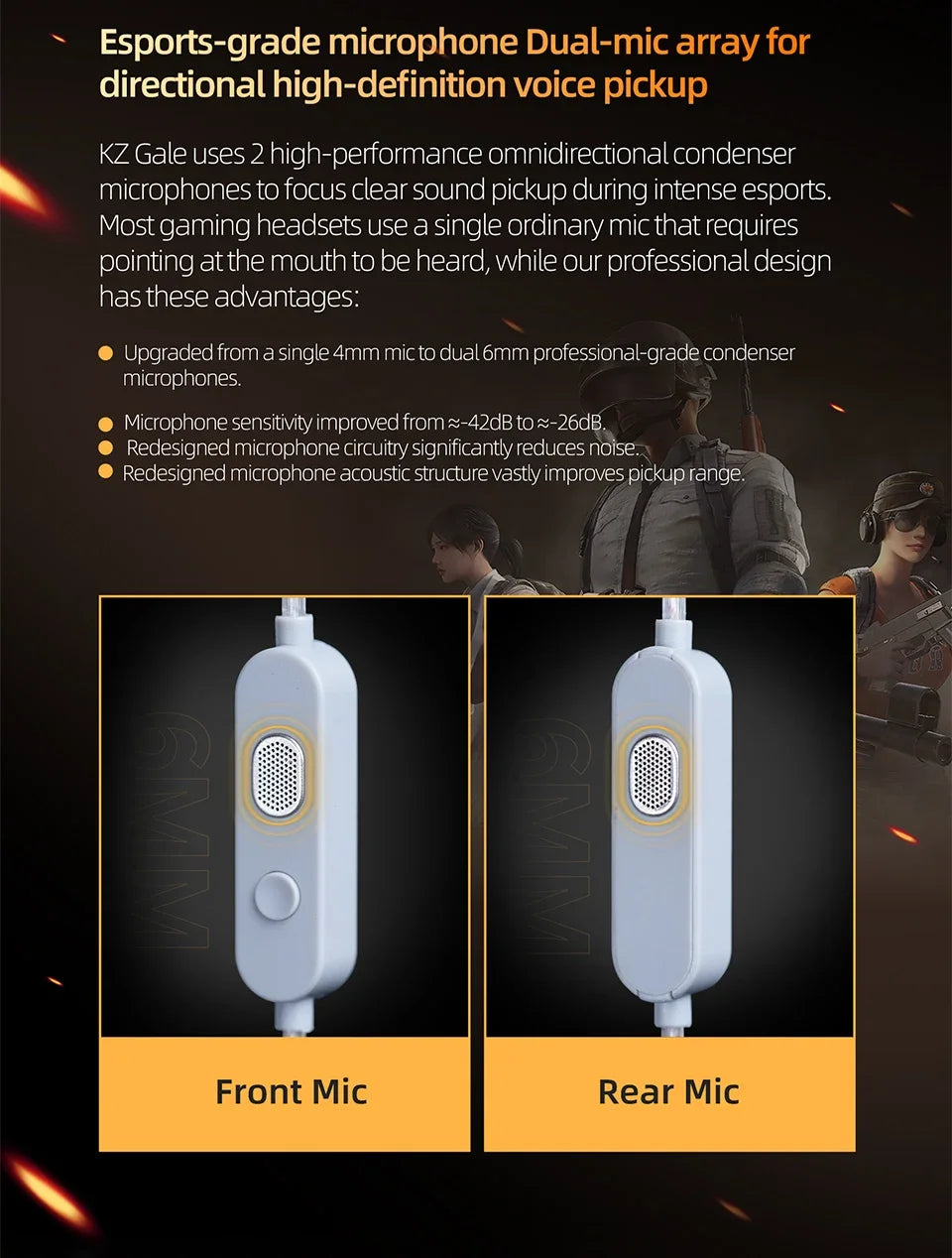 KZ Gale Earphone HIFI Bass Earbud Gaming and Music Headset Super-linear Dynamic Driver Detachable Design