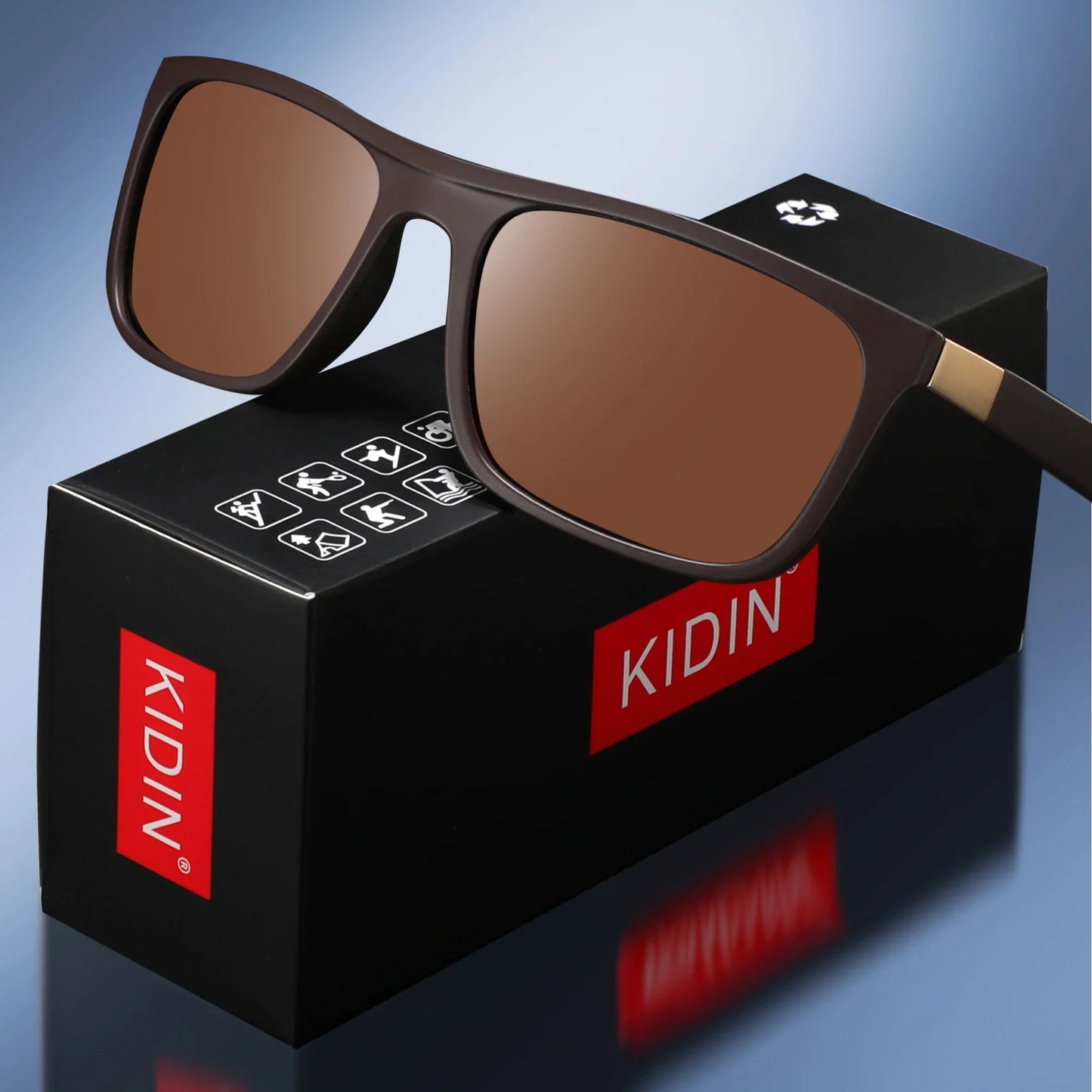 Fashion Square Vintage Polarized Sports Sunglasses Men Women Retro Driving Outdoor Fishing Sun Glasses UV400 Eyewear