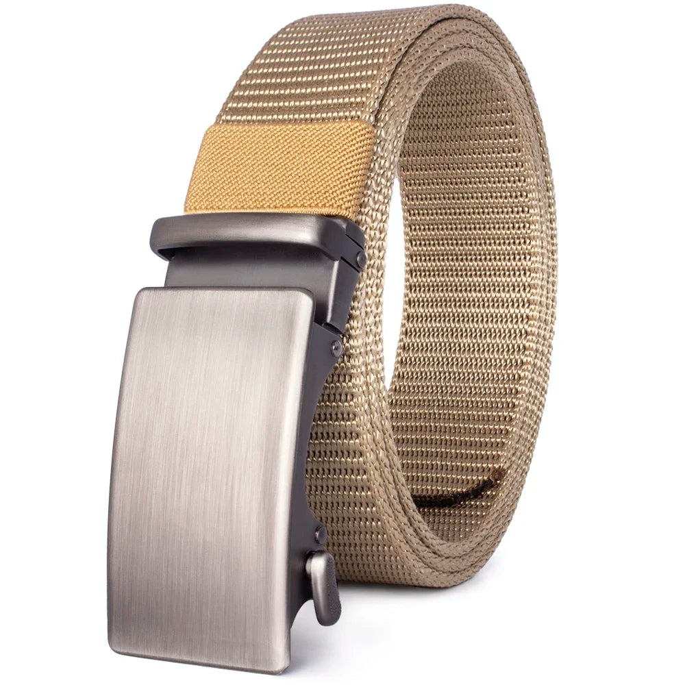 Automatic Buckle Light Comfortable Nylon Military Belt Outdoor Hunting Multifunctional Tactical Canvas Belt High Quality Men Bel