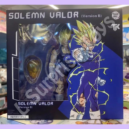 Black Hole TK Custom Dragon Ball Z Super Saiyan SSJ Majin Vegeta Battle Damage Full Power Anime Action Figures Models Gifts Toys