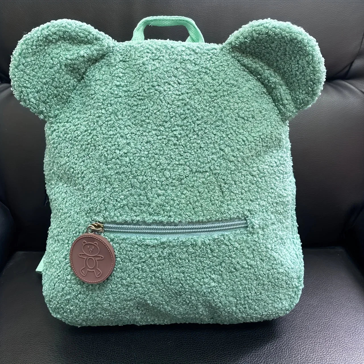 Cute Bear Plush Backpack Embroidered Name Autumn Winter Kids Outdoor Shoulder Bags Custom Personalized Children's Gift Bags