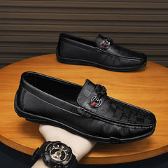 Fashion Leather Men Casual Shoes Slip on Formal Loafers