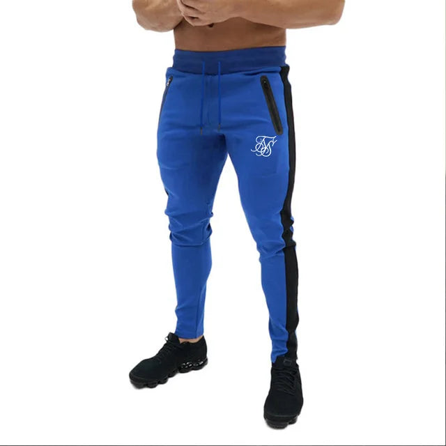 Sik Silk Men's Pants Fitness Skinny Trousers Spring Elastic Bodybuilding Pant Workout