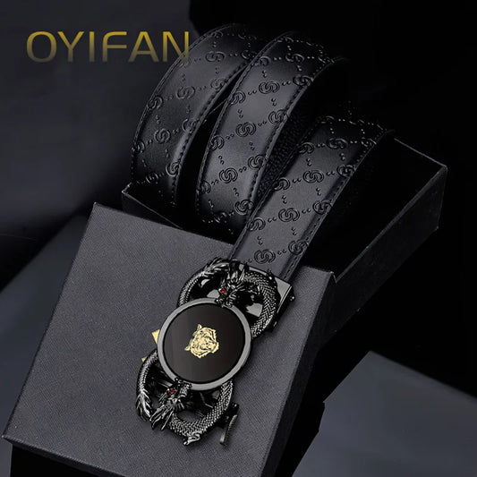 Fashion designer belt, high-quality genuine durable belt, men's belt, business belt, automatic buckle belt