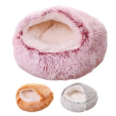 Pet Beds Soft Plush Cats Dogs House Bed for Dog with Slip Resistant Bottom