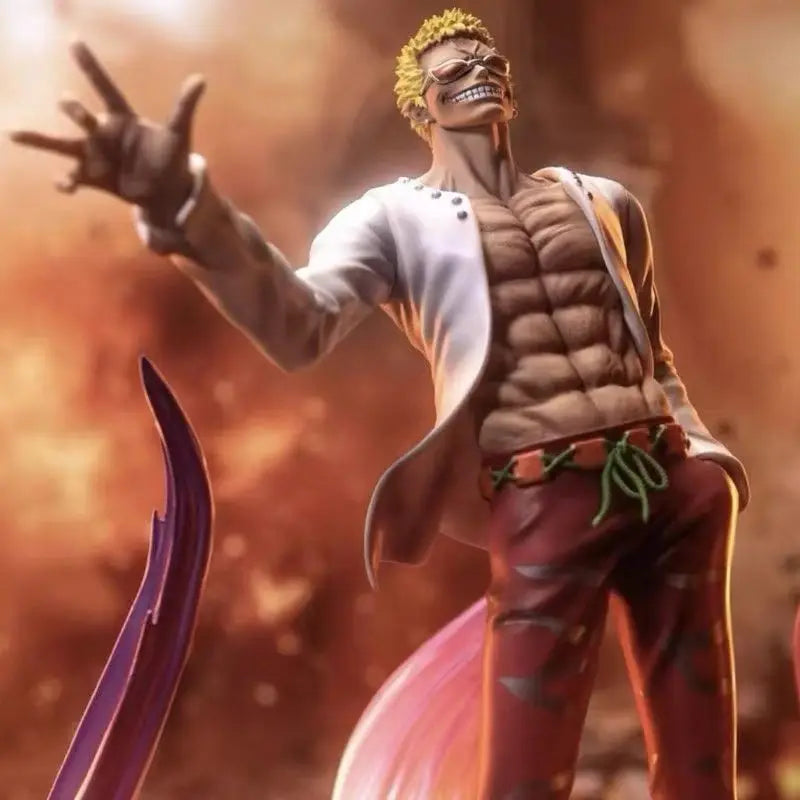29cm One Piece Anime Figure Donquixote Doflamingo Action Figure Pvc Model Statue Doll Collection Decoration Ornaments Toys Gift