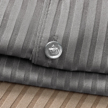 2025 New Men's Casual Fashion Striped Short Sleeved Collar Polo Shirt Breathable and Comfortable Summer Versatile T-shirt