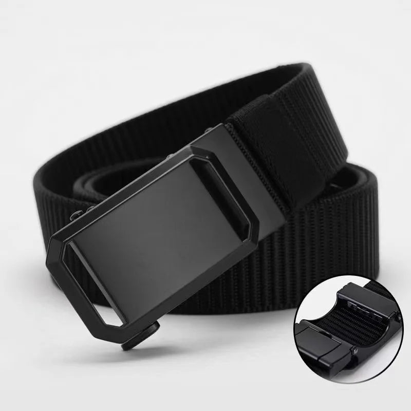 DINISITON Men‘s Belt Nylon Breathable Belts for Men Outdoor Equipment Belt Cowboy Canvas Designer Belt Tactical Belt