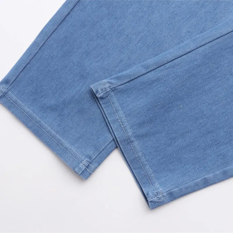 Plus Size Women Jeans Oversized Curve Clothes High Waist Harem Pants
