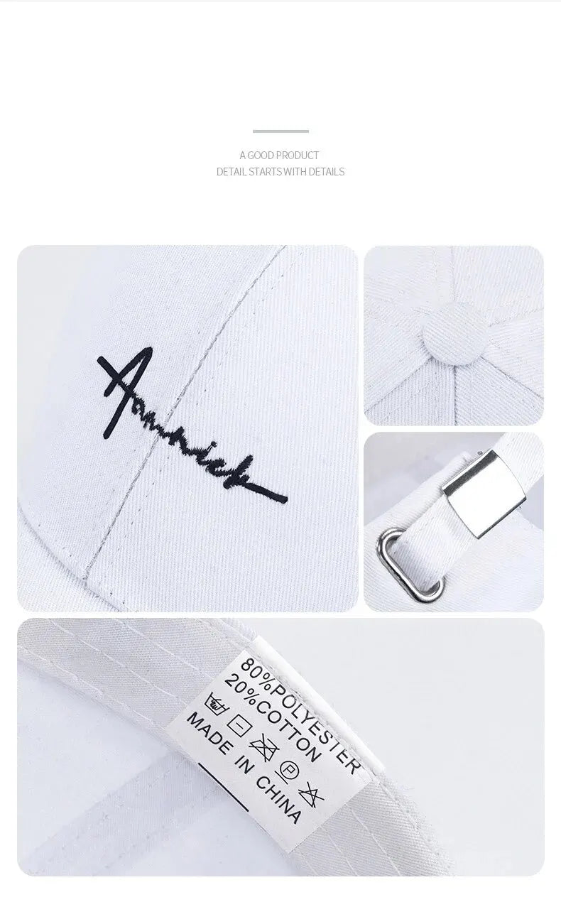 Hat Women's Korean Version Letter Embroidery Cap Baseball Cap Internet Celebrity Sports Breathable Hat Sun Hat