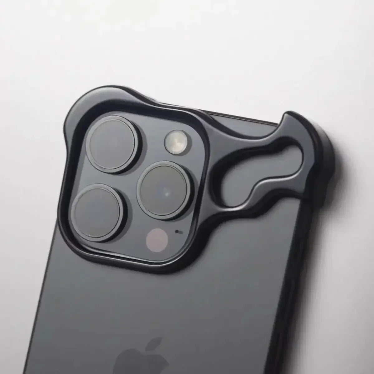 Phone Case For iPhone 16 15 14 13 Pro Max Lens Film Aluminum Alloy Corner Pad Bumper Shockproof No Border Cover