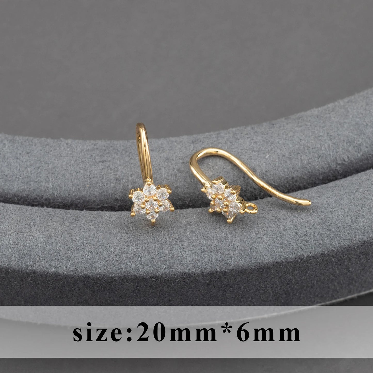 GUFEATHER,20pcs/lot,M800,jewelry accessories,pass REACH,nickel free,18k gold plated,copper,connector,diy earrings,jewelry making