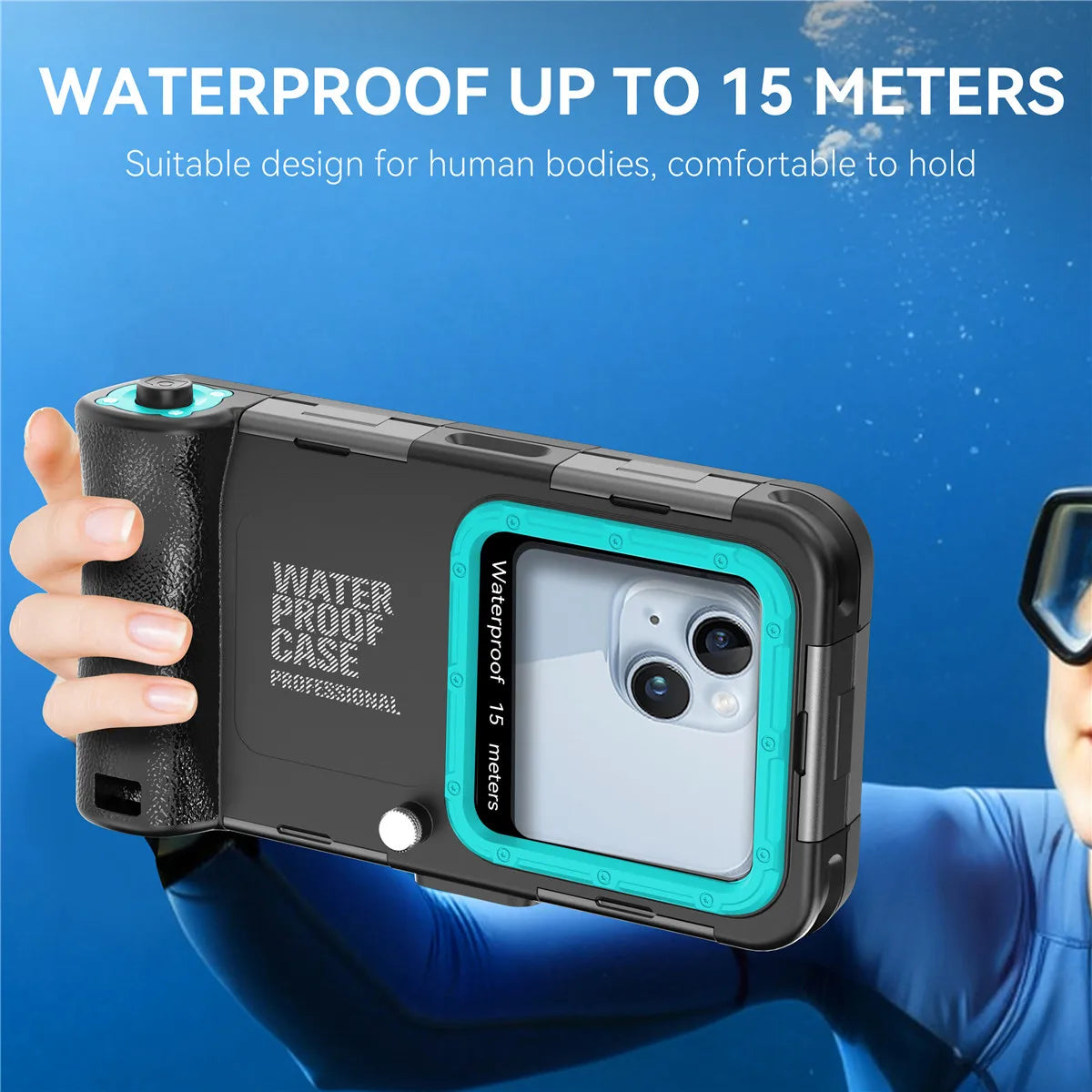 ShellBox Professional Waterproof Case For Apple iPhone 17 16 15 14 13 12 Pro Max 16E Plus Air Seal Underwater Diving Phone Cover