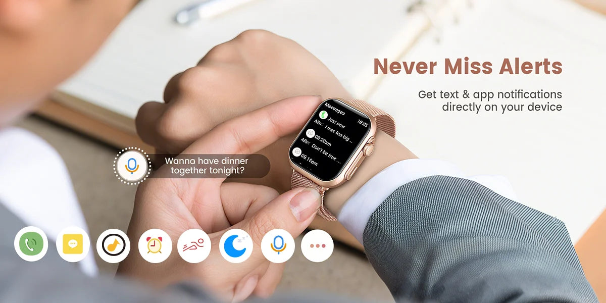 Viiray Smart Watch with 1000mAh Battery & 100-Day Long Battery Life, 110+ Sports Modes, Heart Rate & Sleep Monitor for Men Women