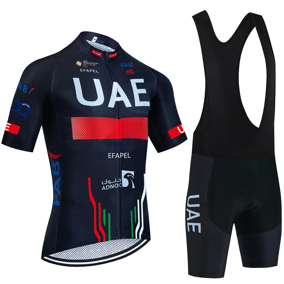 New UAE Cycling Jersey Gold Color Team Bike Jersey Shorts Set Men Women Quick dry Ropa Ciclismo Pro Bicycle T-Shirt Clothing