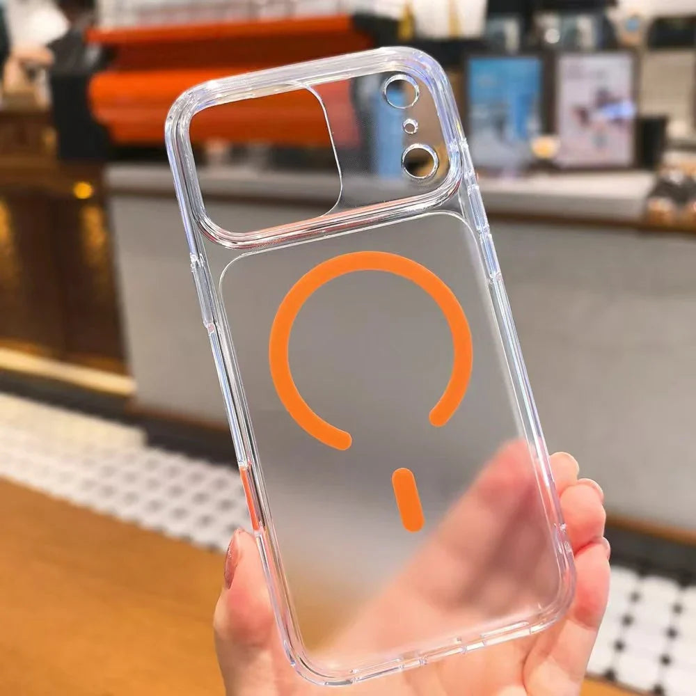 Matte Translucent PC+TPU Original Magsafe Case For iPhone 17Pro 17Air 17Pro Max Active Camera Button Wireless Charge Hard Cover