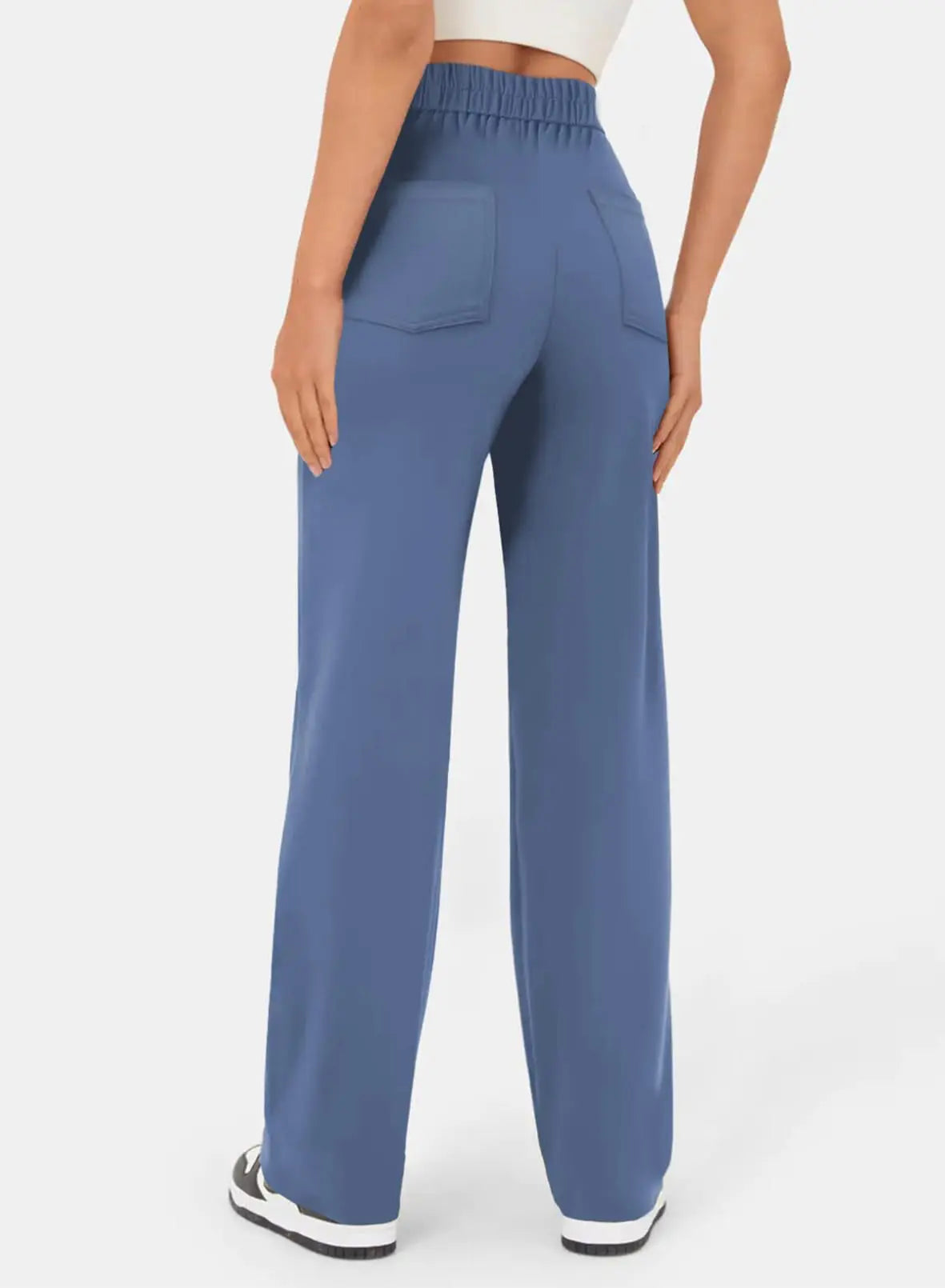 2024 Spring Autumn Women Multiple Button Pocket Straight Leg Pants
