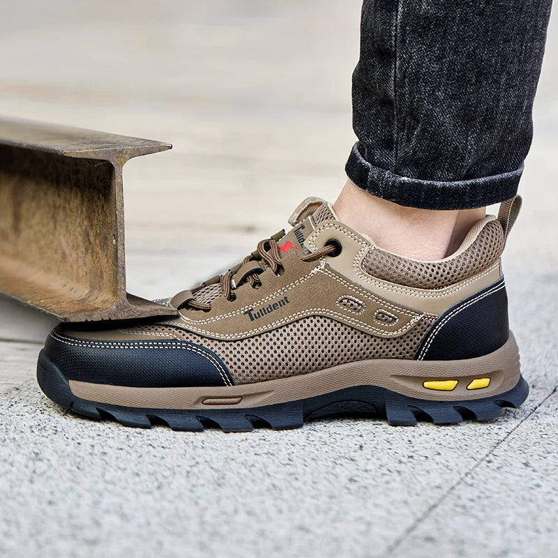 Summer work safety shoes, men's puncture resistant work shoes, protective shoes, safety boots, tactical boots
