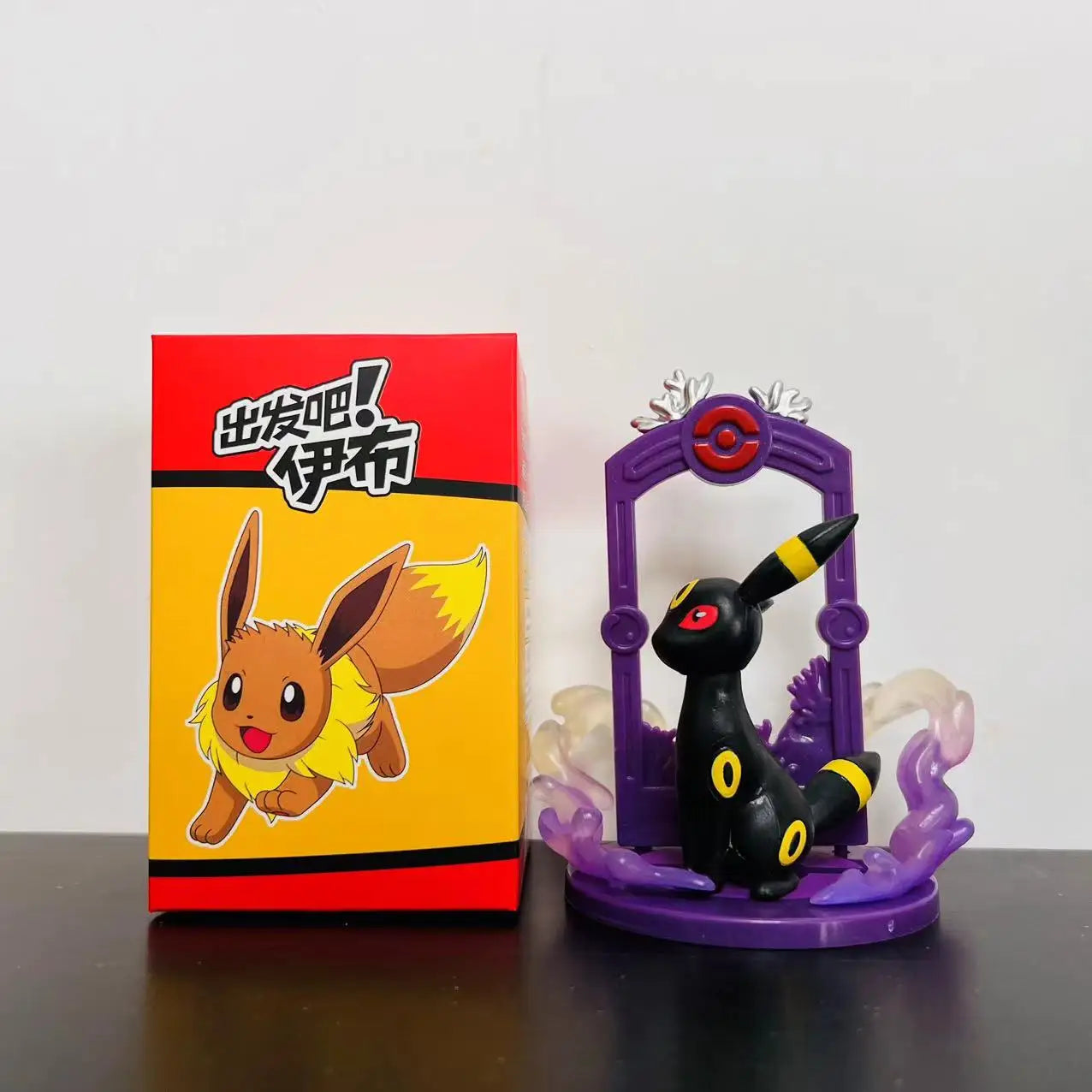 9pcs Pokemon Eevee Evolution Figure Set, Eevee Sylveon Espeon Glaceon Leafeon Anime Model Toys Collection for Kids Gift