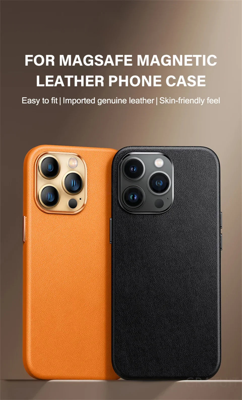 Original For Magsafe Animation Leather Case For iPhone 13 Mini 14 15 16 Pro Max Plus Magnetic Wireless Charging Shockproof Cover