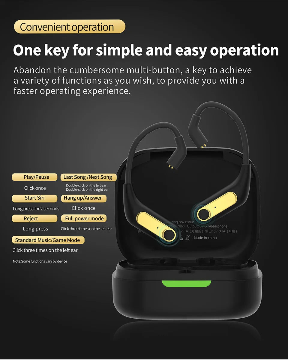 KZ AZ15 Upgrade Wireless Headphones Bluetooth-compatible 5.2 Cable Wireless Ear Hook With Charging Case AZ09 PRO AZ10 Z1PRO Z3