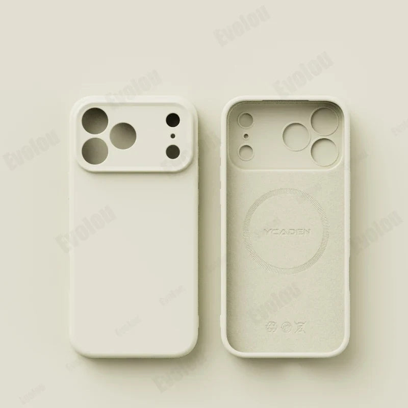 Matte Skin Liquid Silicone Case for Iphone 17 Pro Max Magnetic Magsafe Wireless Charging Candy Bumper for Iphone 17 Air 17pro