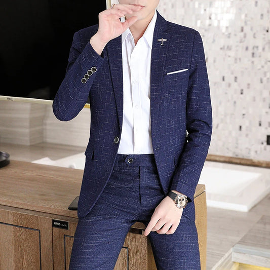 Men's Suit (suit + Trousers) Stylish Stylish Boutique Wedding Banquet