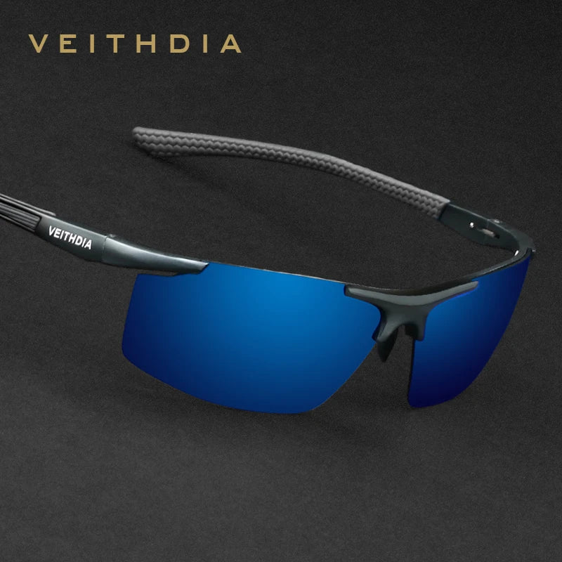VEITHDIA Aluminum Magnesium Men's Sunglasses Polarized UV400 Coating Mirror Sun Glasses Outdoor Male Eyewear Accessories 6588