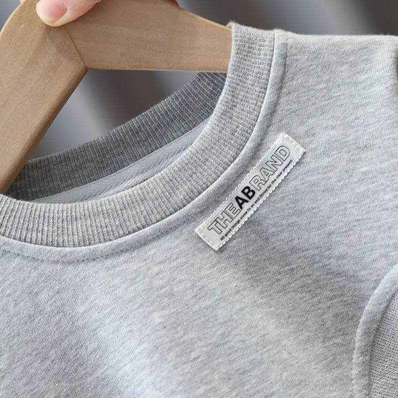Kids Boys Sweater Suit Spring Autumn Clothing Children's Fashion Sportswear Suit Children's Clothing Boy's Baby Top Pants 2PCS