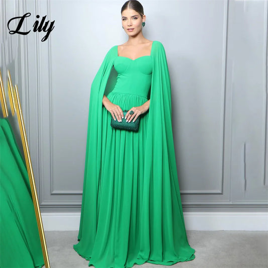 Lily Green Beach Evening Dresses Sweetheart Charming Prom Dress