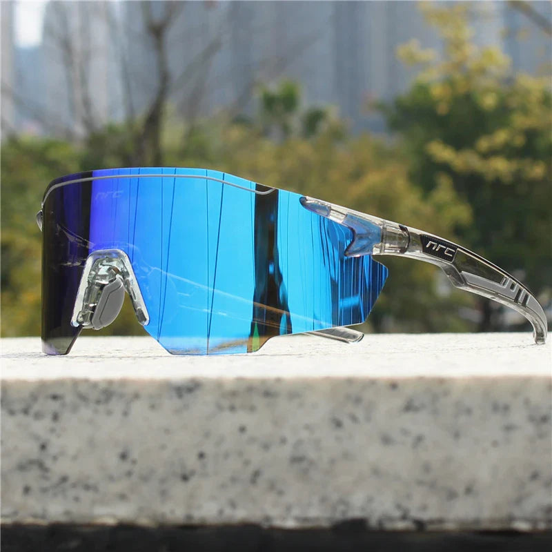 NRC Cycling Sunglasses 1lens UV400 TR90 Sports Bicycle Glasses MTB Mountain Bike Fishing Hiking Riding Eyewear for Men Women
