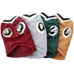 College Style Pet Dog Sweater Winter Warm Dog Clothes for Small Medium Dogs