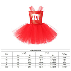 Halloween M Costume For Girl Lace TUTU Dress Festive Kid Up Sling Tunic+Bow