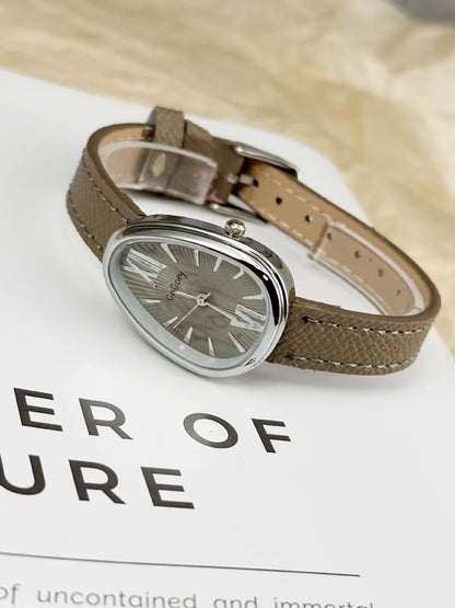 Famous Brand Women Quartz Watch Luxury Gift Ladies Snake Head Female Watch Fashion Red Leather Strap Wristwatch Dropshipping