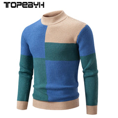 Men's New Autumn and Winter Casual Warm Neck Sweater