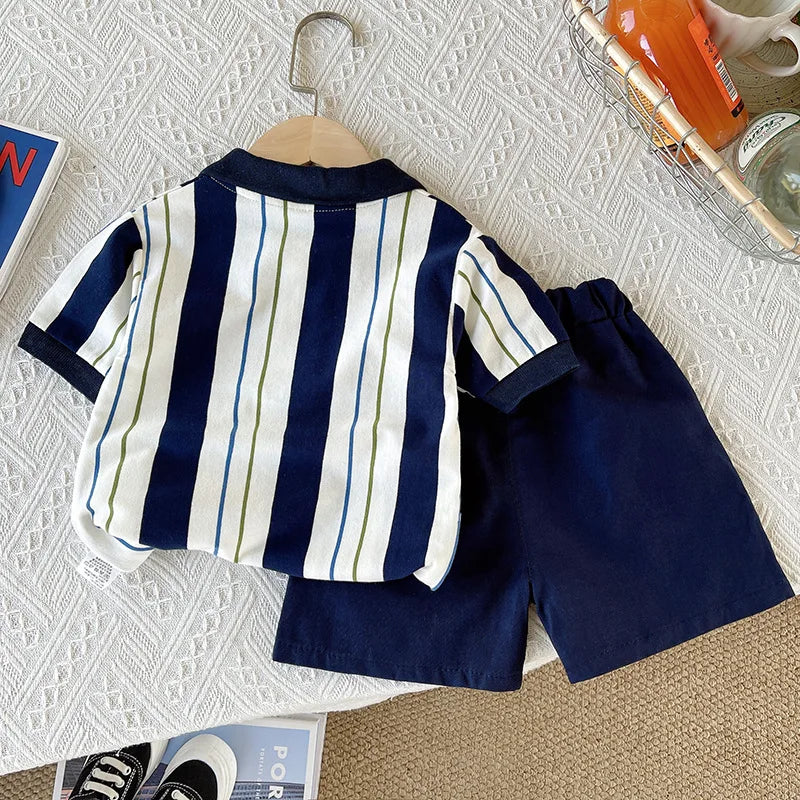 Children Clothing mother Kids Clothes Children's Sets Boys T-shirt Shorts Summer Cotton Short sleeve fashion Suit 2PCS
