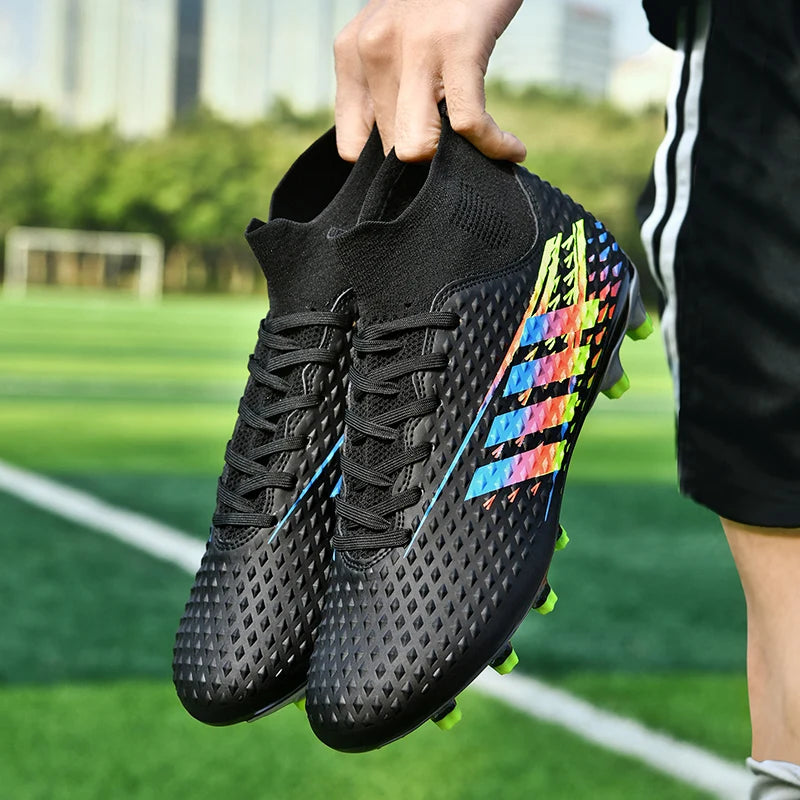 Men's Sneakers Soccer Shoes Football Boots Cleats Breathable Training Match